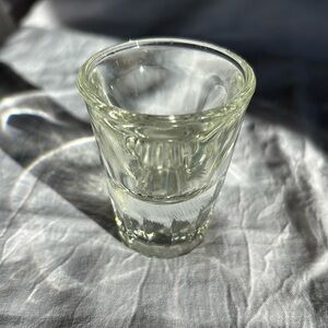 Shot glass with durable weight.